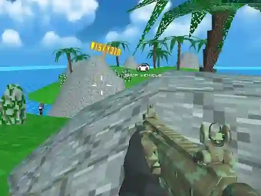 Hra Blocky Combat SWAT Desert Storm Zombie online