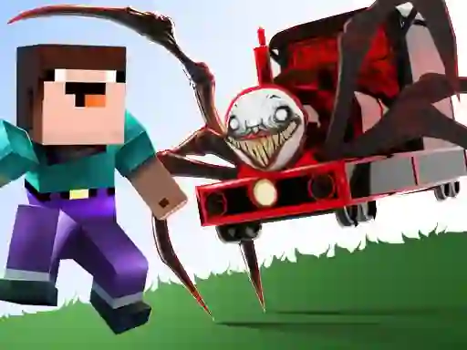Hra Noob vs Spider Train online