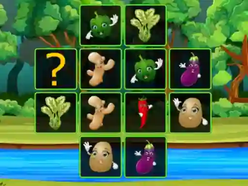 Hra Vegetable Cards Match online