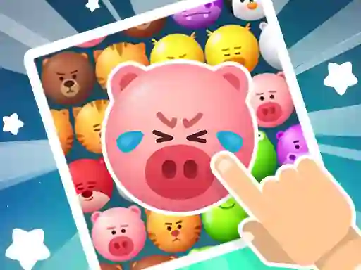 Hra Crazy Zoo Swipe Match 3 Puzzle online