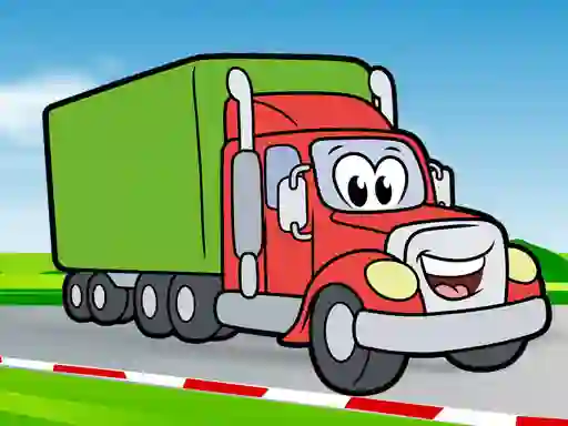 Hra Happy Trucks Coloring online