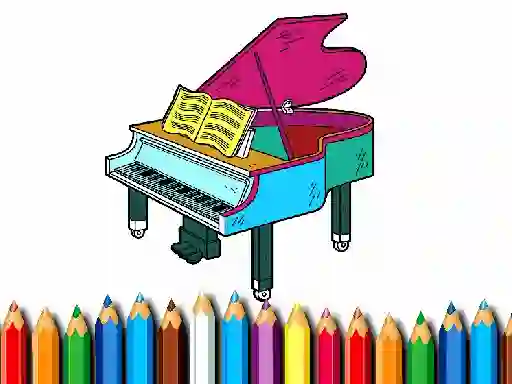 Hra Back To School: Piano Coloring Book online