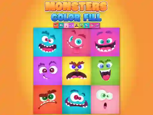 Hra Monsters Color Fill online