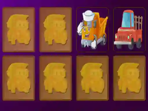 Hra Cartoon Trucks Memory online