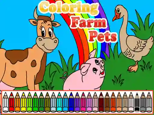 Hra Coloring Farm Pets online