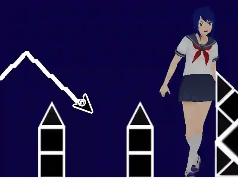 Hra Space Geometry Dash Waves online