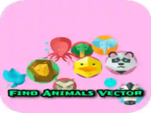 Hra Find Animals Vector online