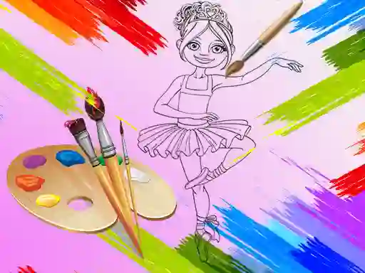 Hra Little Ballerinas Coloring online