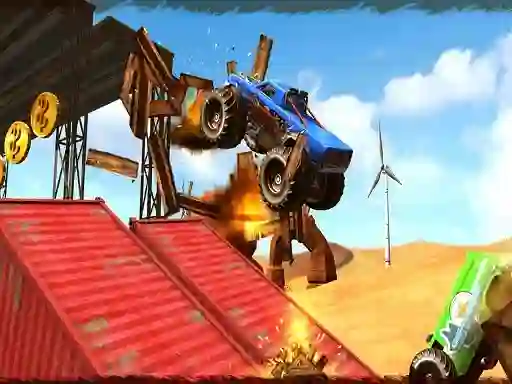 Hra Monster Truck Impossible Track Plane Simulator online