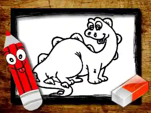 Hra Back To School: Dinosaur Coloring Book online
