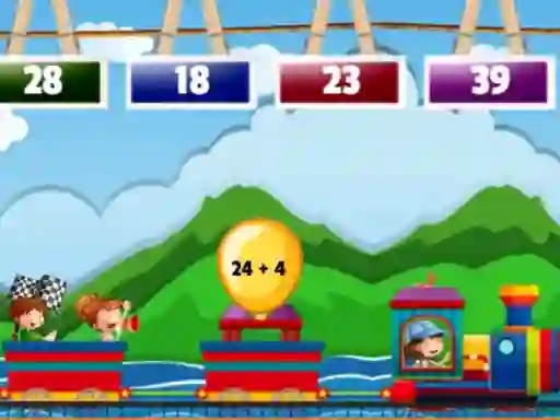 Hra Math Train Addition online