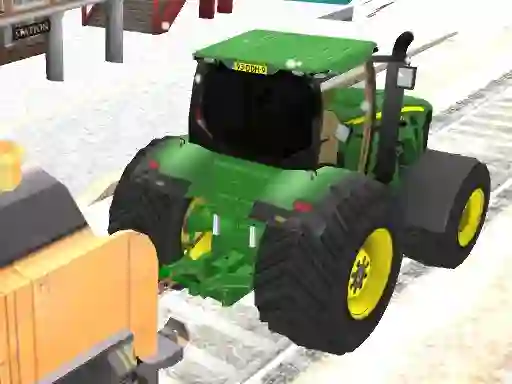 Hra Tractor Chained Towing Train 2018 online