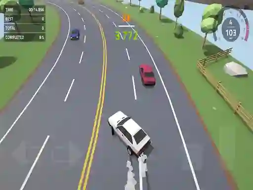 Hra Polygon Drift: Endless Traffic Racing online