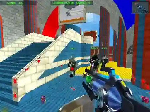 Hra Blocky Gun Paintball 3 online
