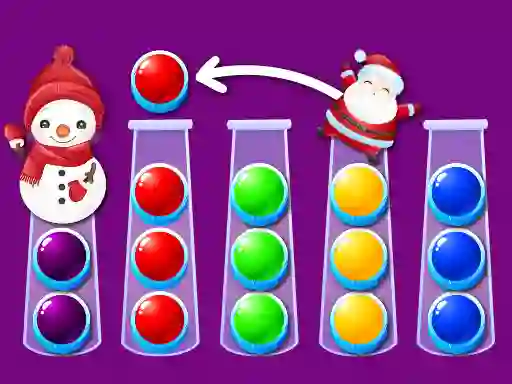 Hra Ball Sort Xmas online