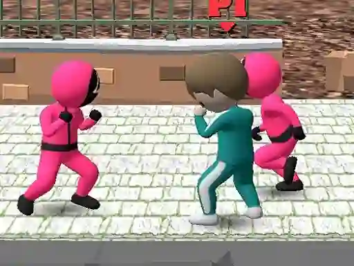 Hra Squid Game Multiplayer Fighting online