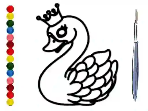 Hra Back To School: Swan Coloring Book online