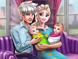 Hra Ice Queen Twins Family Day online