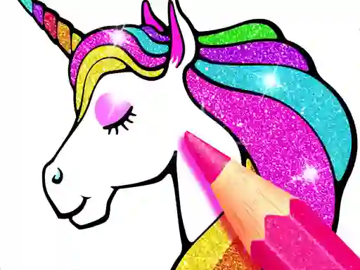 Hra Unicorn Coloring Book Glitter online