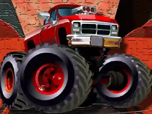 Hra Crazy Monster Trucks Puzzle online