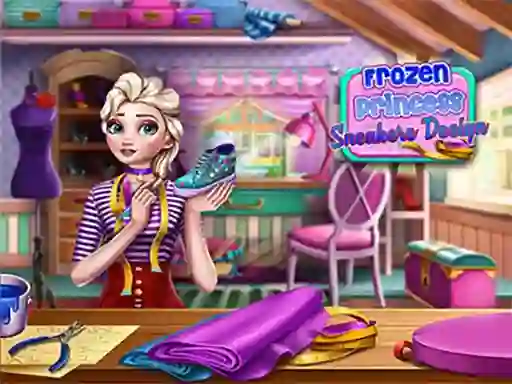 Hra Frozen Princess Sneakers Design online