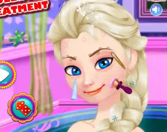 Hra Ice Queen Acne Treatment online