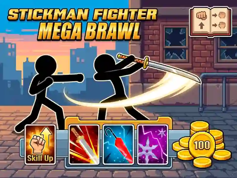 Hra Stickman Fighter Mega Brawl online