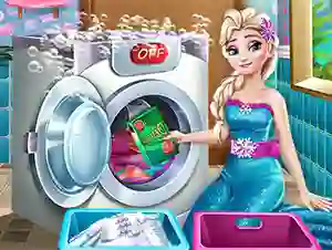 Hra Ice Queen Laundry Day online