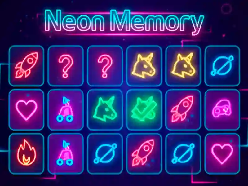 Hra Neon Memory online
