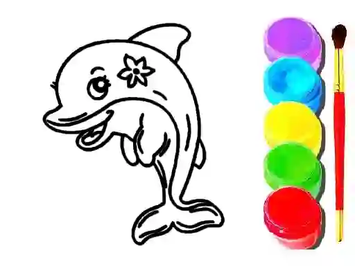 Hra Dolphin Coloring Book online