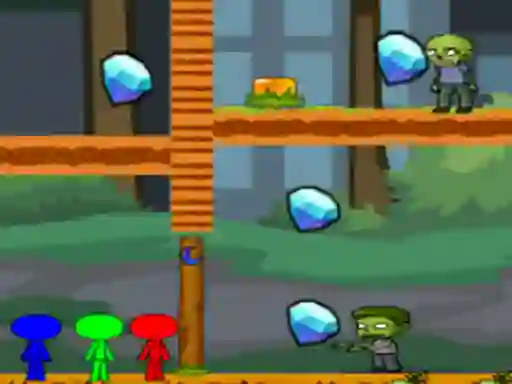 Hra StickMan Bros Vs Zombies online