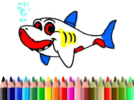 Hra Back To School: Shark Coloring Book online
