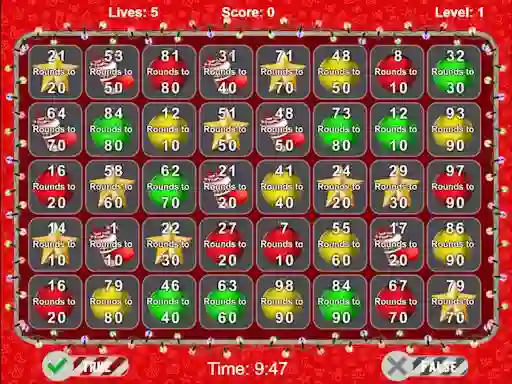 Hra Christmas Number Crunch Rounding online