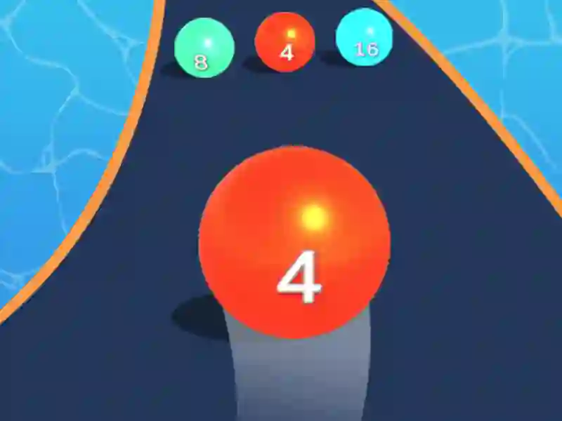 Hra Color Ball Run 2048 online