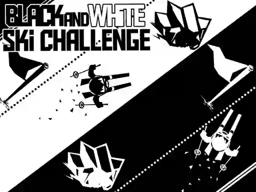 Hra Black and White Ski Challenge online