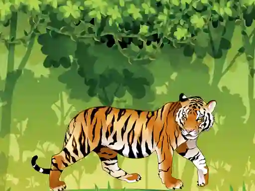Hra Angry Tiger Coloring online