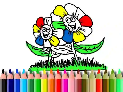 Hra Back to School: Flowers Coloring online