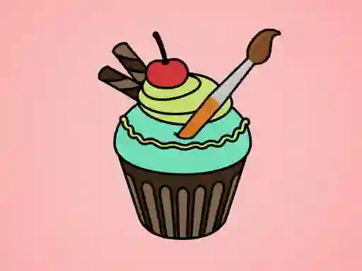 Hra Yummy Cupcake Coloring online