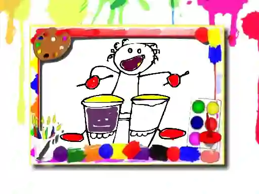 Hra Music Coloring Book online