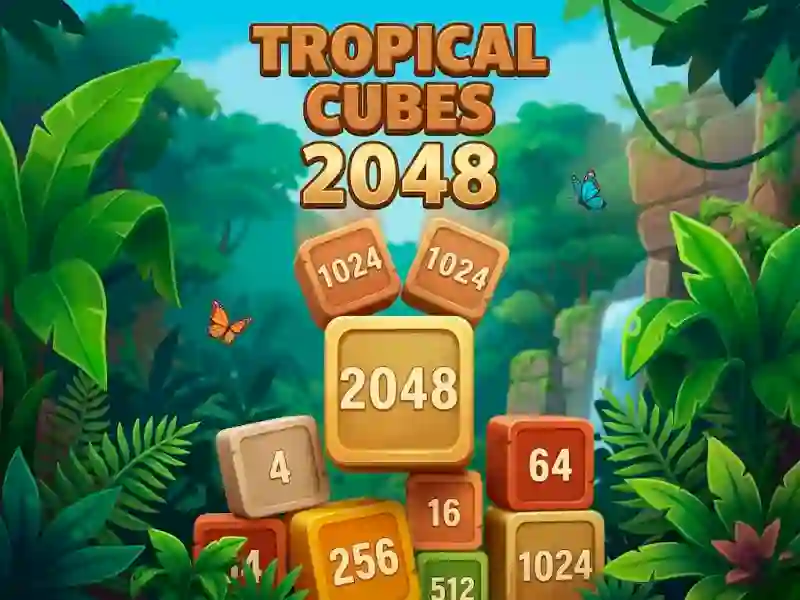 Hra Tropical Cubes 2048 online
