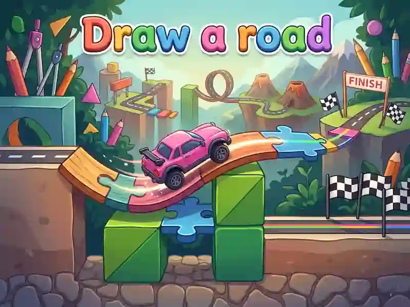 Hra Draw a road online