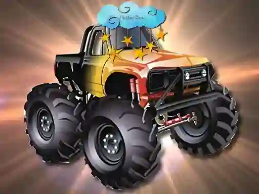 Hra Cartoon Trucks Hidden Stars online