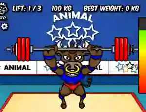 Hra Animal Olympics Weight Lifting online