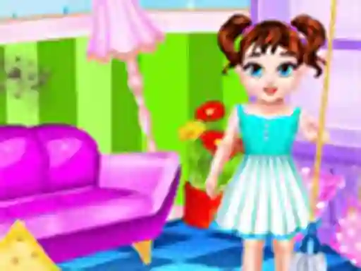 Hra Baby Taylor Messy Home Cleaning online