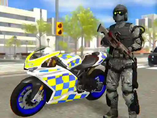 Hra Police Bike City Simulator online
