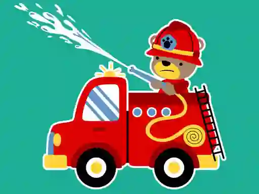 Hra Animal Firetrucks Match 3 online