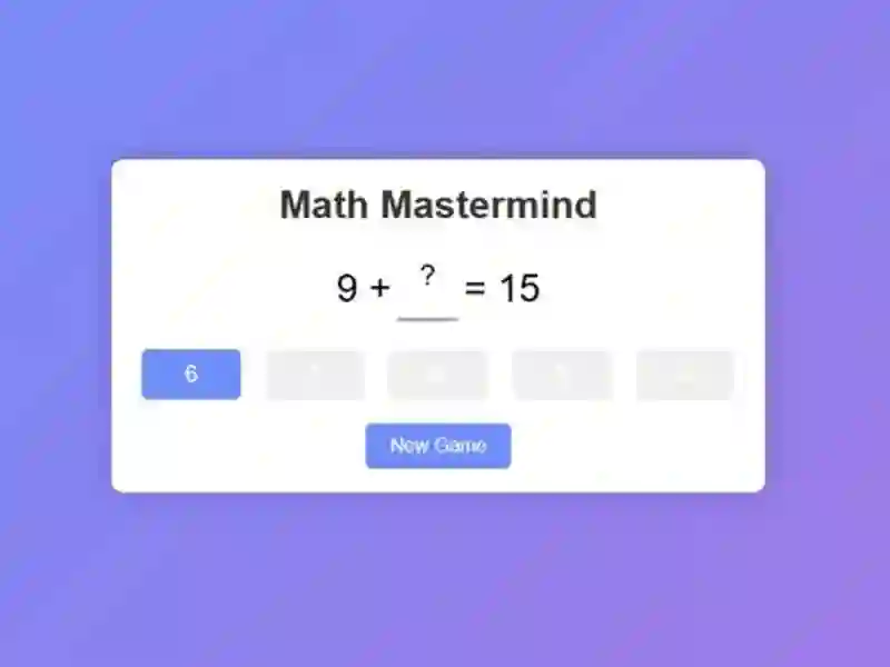 Hra Math Mastermind online