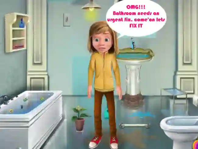 Hra Riley Bathroom Cleaning online