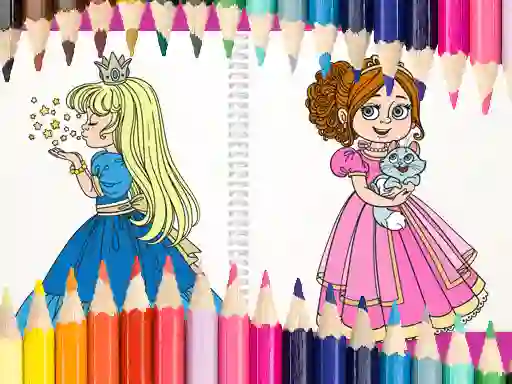 Hra Beautiful Princess Coloring Book online