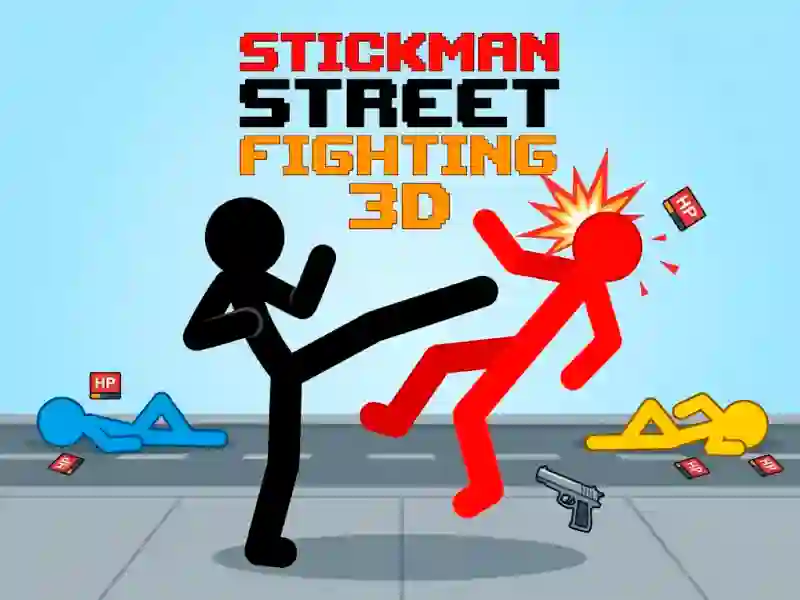 Hra Stickman Street Fighting 3d online